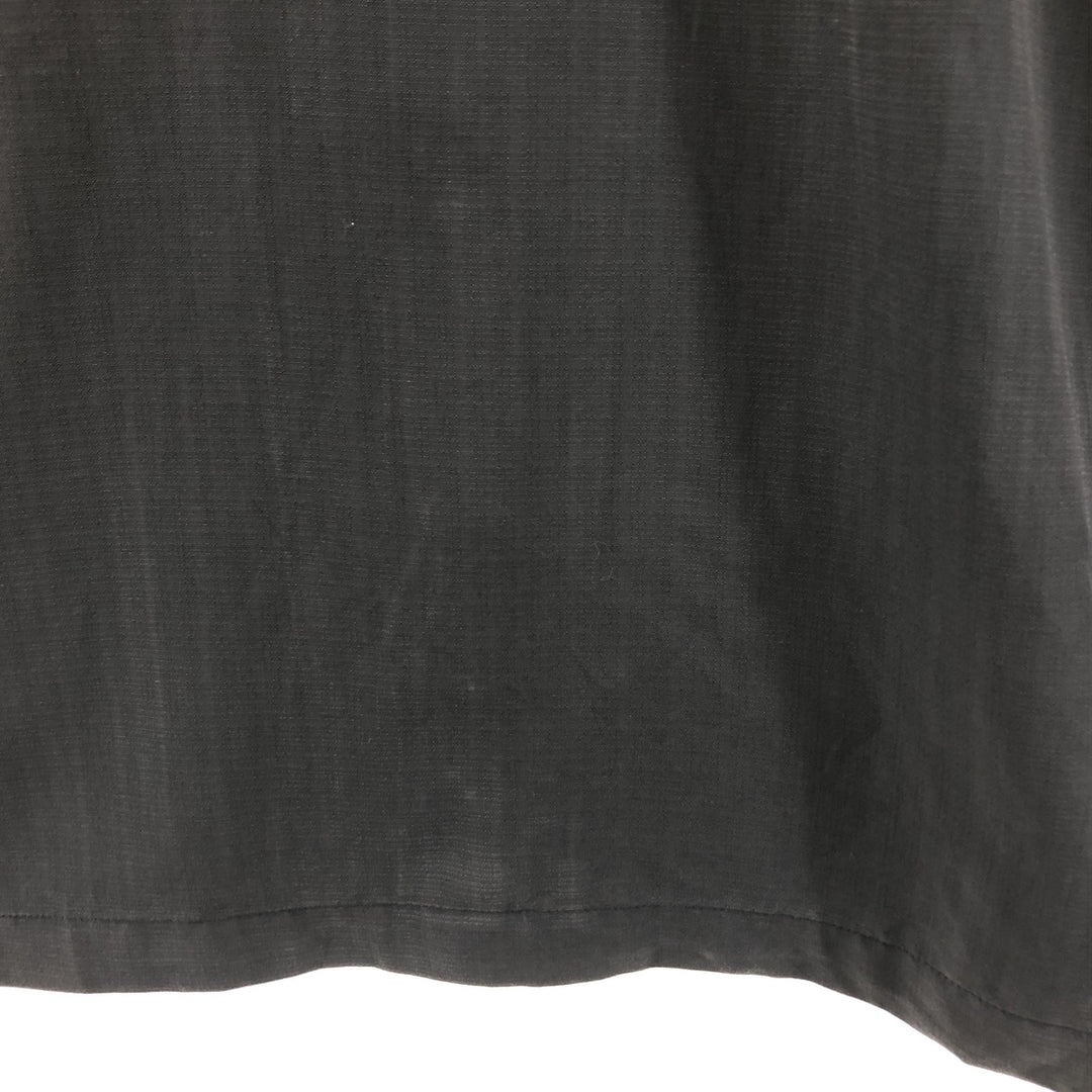 CHEROKEE Two-tone open collar short sleeve box shirt, men's XL size unclear gray type Vintage Second Hand