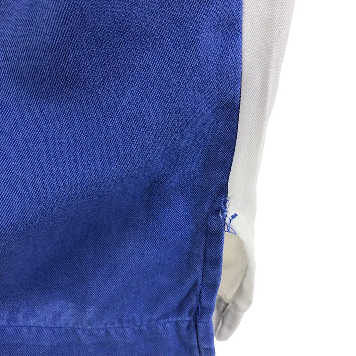 90'S Nat Nast short sleeve open collar silk shirt, box shirt, men's size M, vintage silk blue type Vintage Second Hand