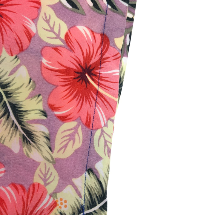 Reyn Spooner Hibiscus Pattern Open Collar Hawaiian Aloha Shirt Box Shirt Men's XXL unclear pink type Vintage Second Hand