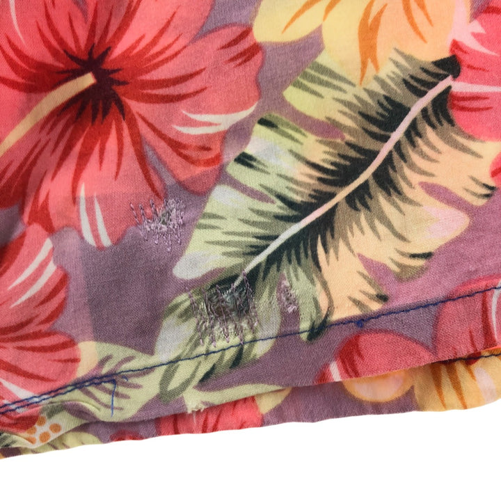 Reyn Spooner Hibiscus Pattern Open Collar Hawaiian Aloha Shirt Box Shirt Men's XXL unclear pink type Vintage Second Hand