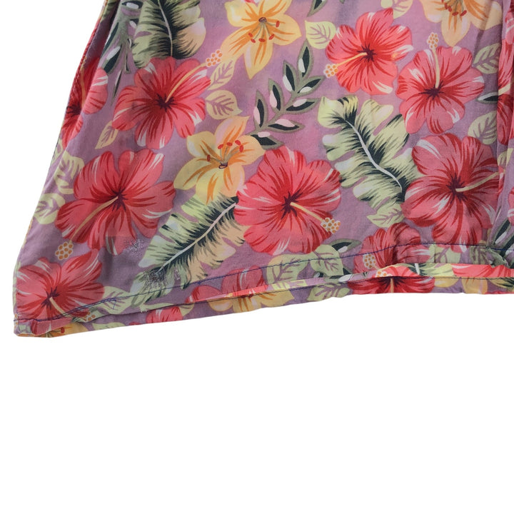 Reyn Spooner Hibiscus Pattern Open Collar Hawaiian Aloha Shirt Box Shirt Men's XXL unclear pink type Vintage Second Hand