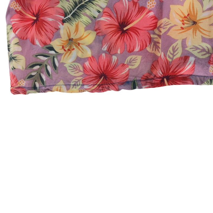 Reyn Spooner Hibiscus Pattern Open Collar Hawaiian Aloha Shirt Box Shirt Men's XXL unclear pink type Vintage Second Hand