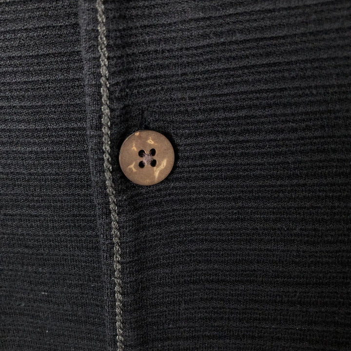Tommy Bahama short sleeve open collar silk shirt, box shirt, men's M size silk black type Vintage Second Hand