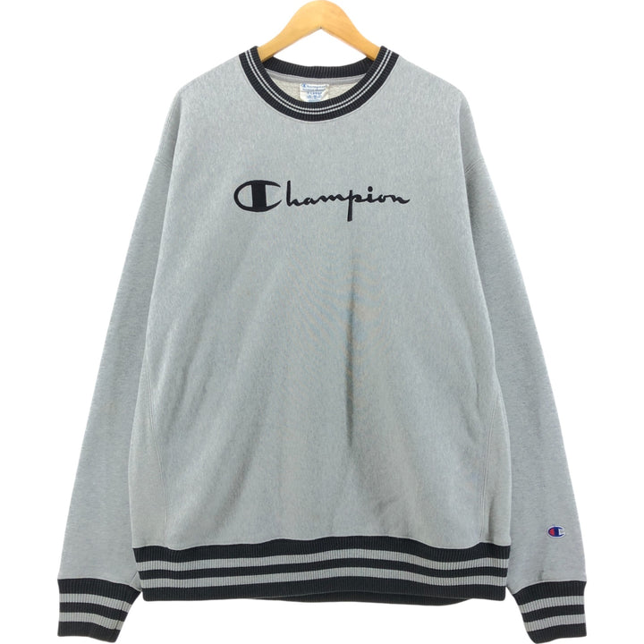 Champion REVERSE WEAVE Reverse Weave Logo Sweatshirt Trainer Men's XL Vintage cotton gray type Vintage Second Hand