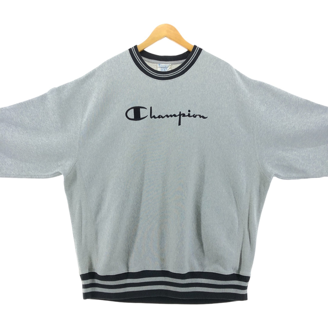 Champion REVERSE WEAVE Reverse Weave Logo Sweatshirt Trainer Men's XL Vintage cotton gray type Vintage Second Hand