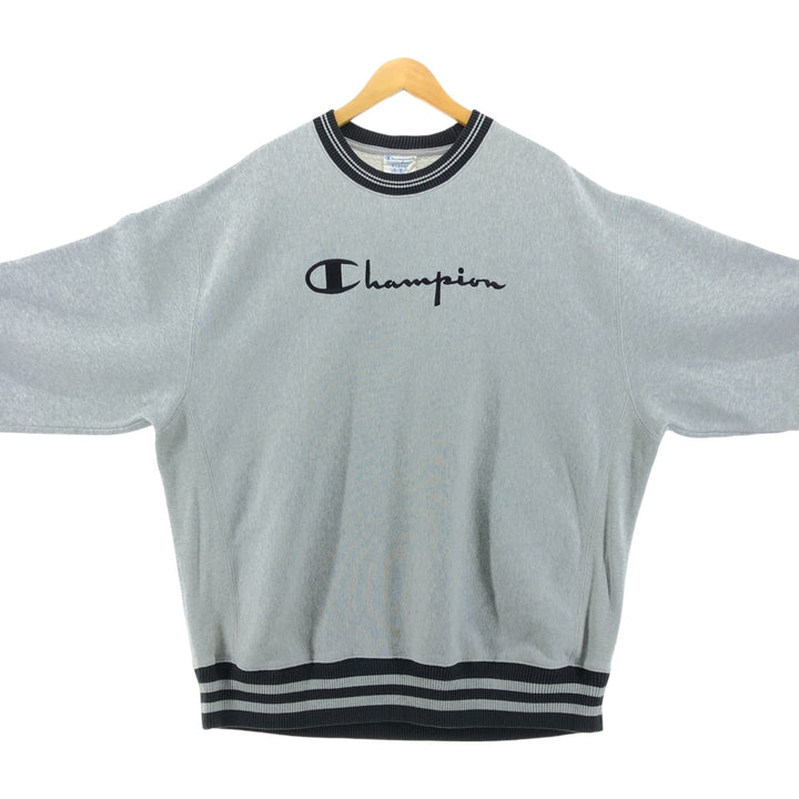 Champion REVERSE WEAVE Reverse Weave Logo Sweatshirt Trainer Men's XL Vintage cotton gray type Vintage Second Hand