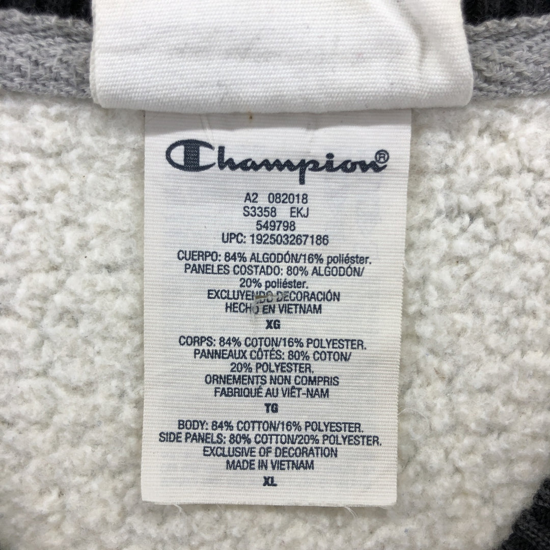 Champion REVERSE WEAVE Reverse Weave Logo Sweatshirt Trainer Men's XL Vintage cotton gray type Vintage Second Hand