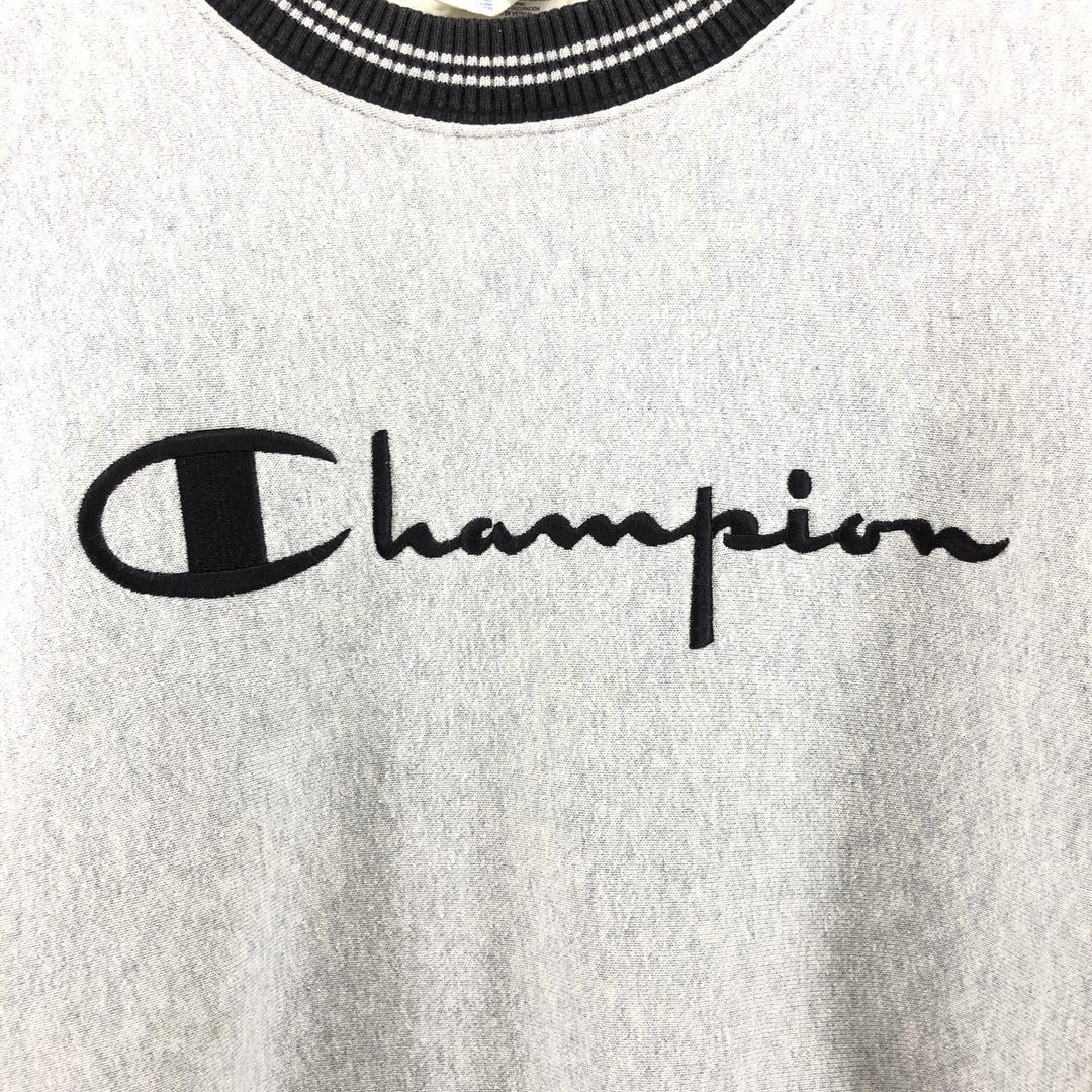 Champion REVERSE WEAVE Reverse Weave Logo Sweatshirt Trainer Men's XL Vintage cotton gray type Vintage Second Hand