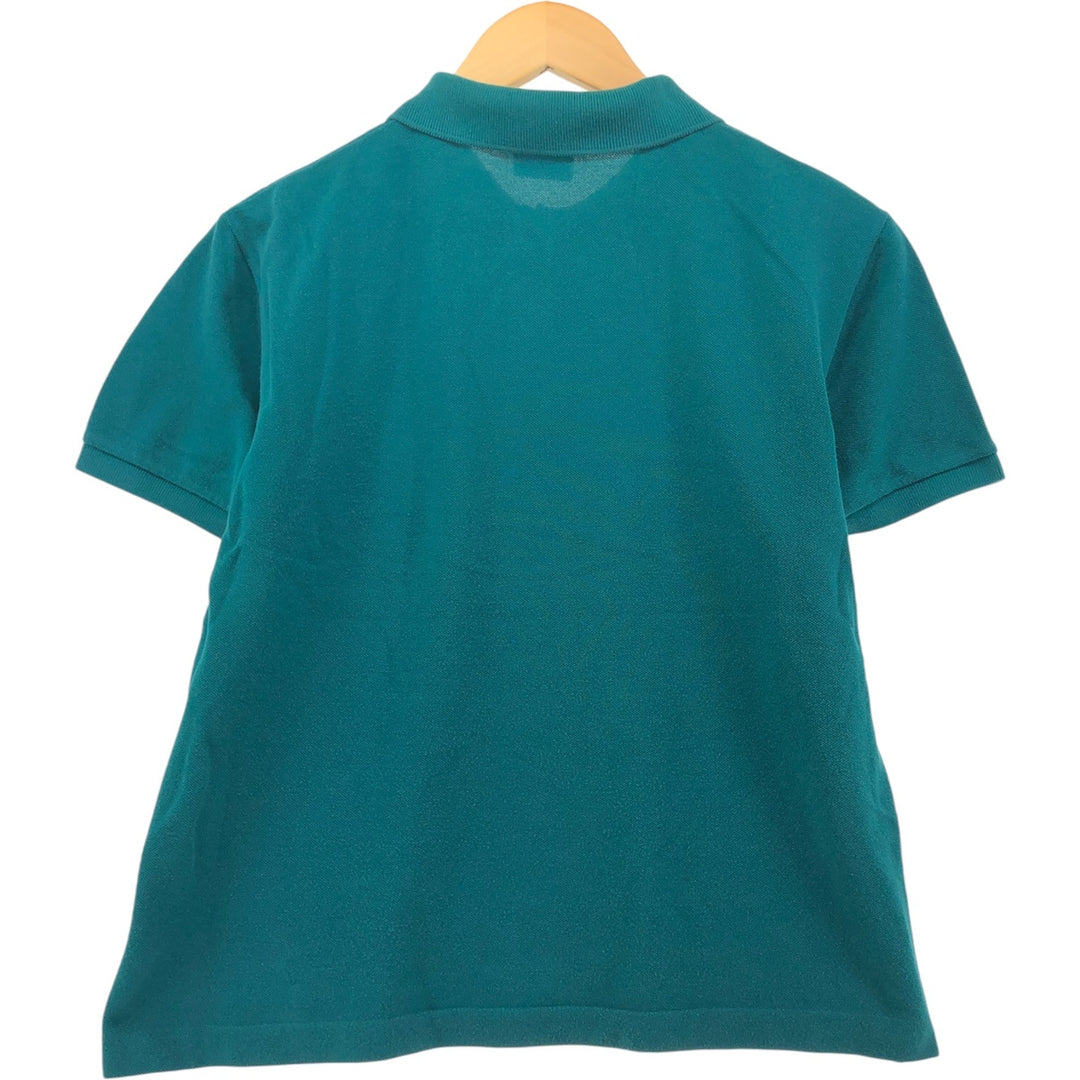 Lacoste LACOSTE SLIM FIT short sleeve polo shirt 5 men's L equivalent cotton green type Vintage Second Hand