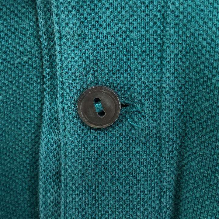 Lacoste LACOSTE SLIM FIT short sleeve polo shirt 5 men's L equivalent cotton green type Vintage Second Hand