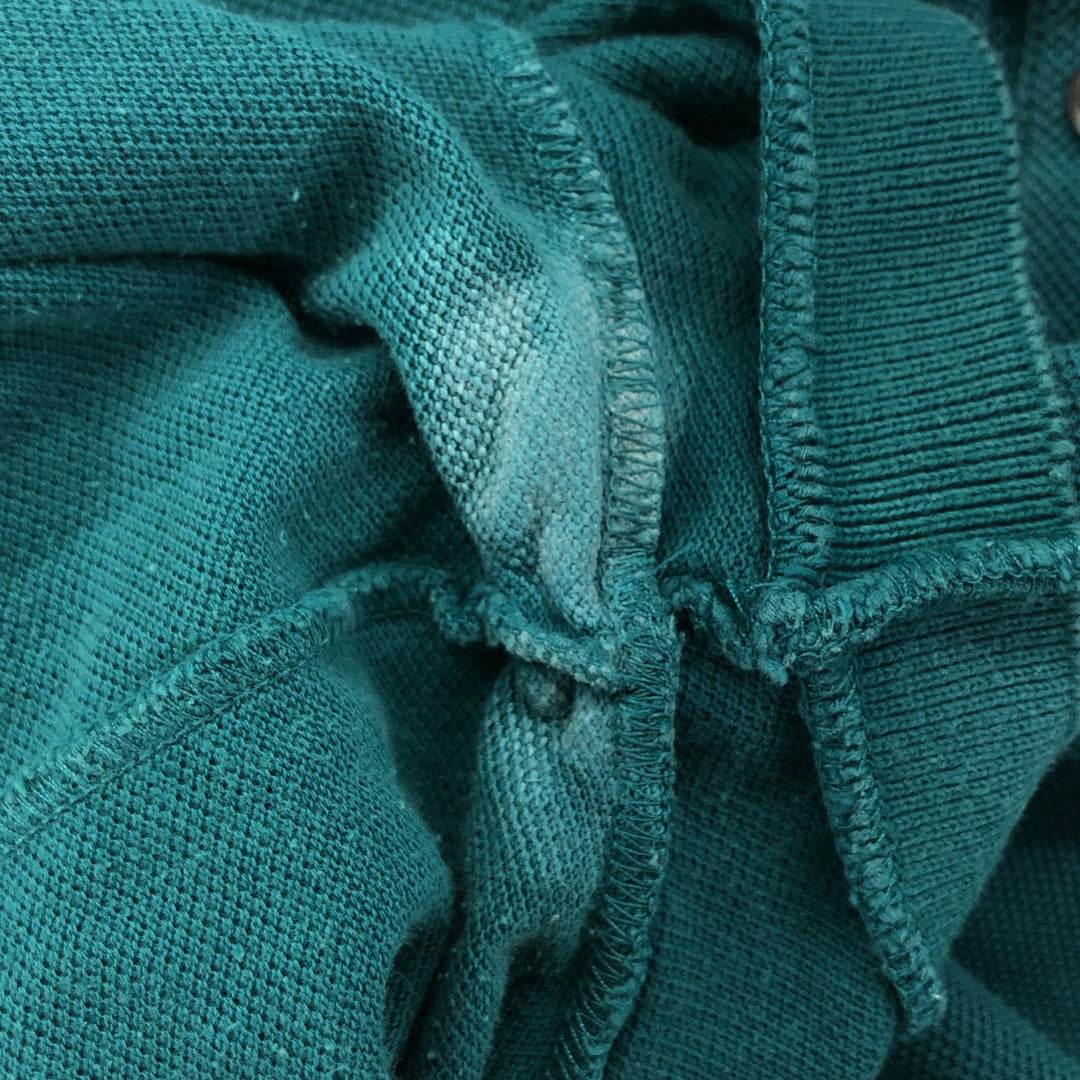 Lacoste LACOSTE SLIM FIT short sleeve polo shirt 5 men's L equivalent cotton green type Vintage Second Hand