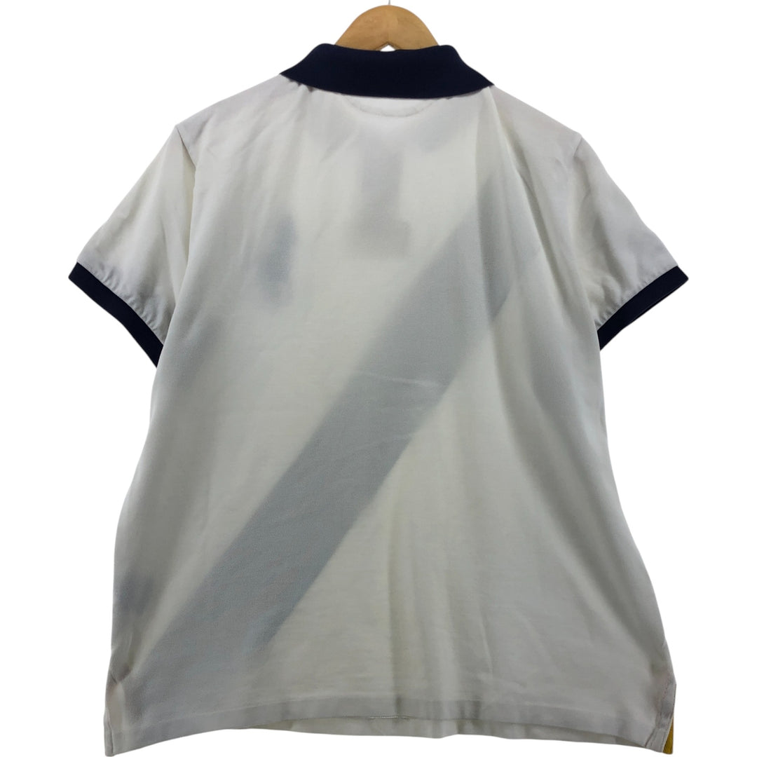 Ralph Lauren POLO by Ralph Lauren CUSTOM FIT Big Pony Short Sleeve Polo Shirt Men's L size cotton white type Vintage Second Hand