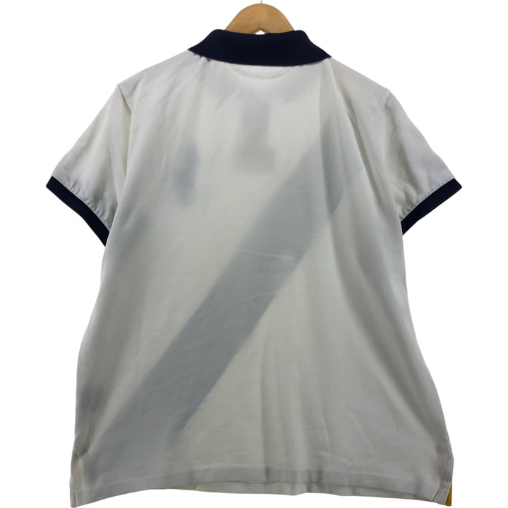 Ralph Lauren POLO by Ralph Lauren CUSTOM FIT Big Pony Short Sleeve Polo Shirt Men's L size cotton white type Vintage Second Hand