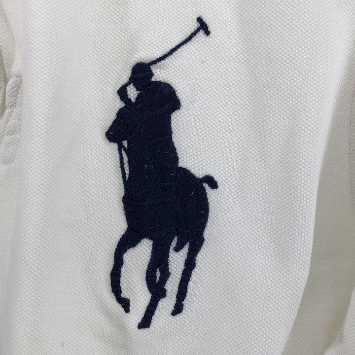 Ralph Lauren POLO by Ralph Lauren CUSTOM FIT Big Pony Short Sleeve Polo Shirt Men's L size cotton white type Vintage Second Hand
