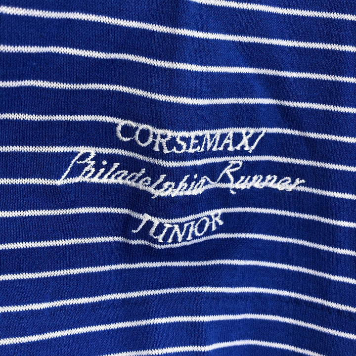 Ralph Lauren POLO GOLF Polo Golf short sleeve striped polo shirt men's size M Pima Cotton blue type Vintage Second Hand