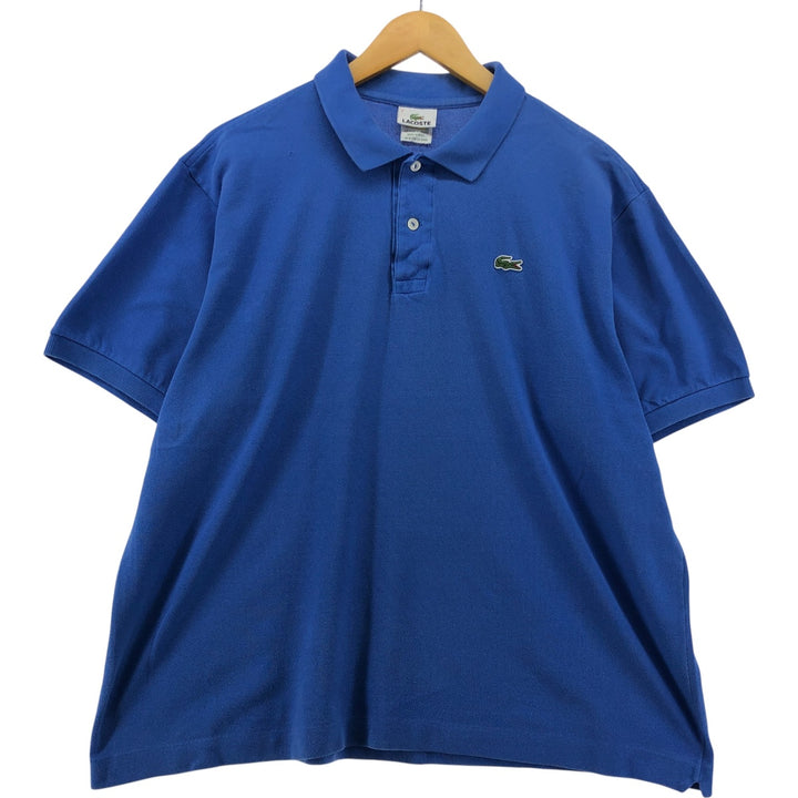 Lacoste LACOSTE Short Sleeve Polo Shirt No. 7 Men's XXL cotton blue type Vintage Second Hand