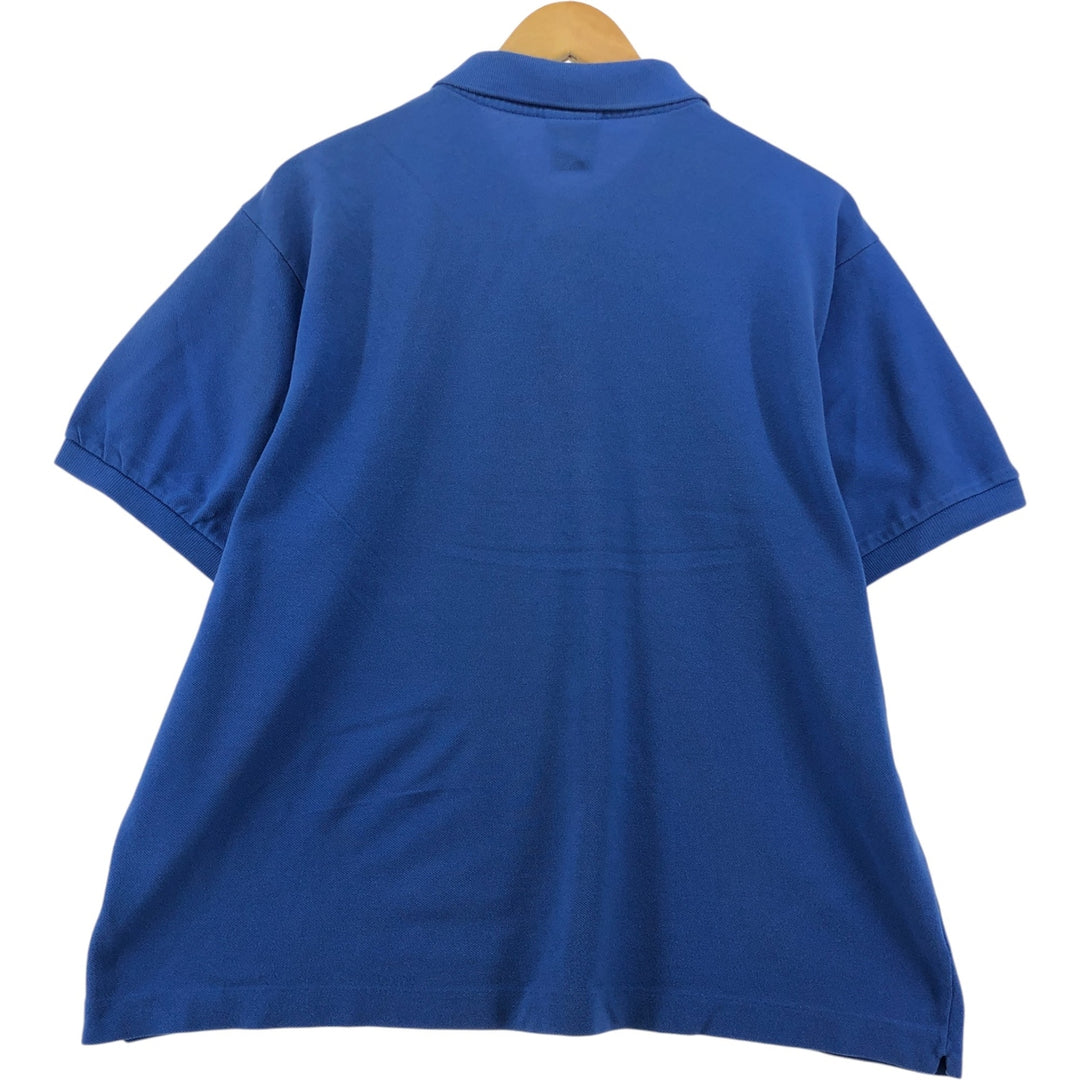 Lacoste LACOSTE Short Sleeve Polo Shirt No. 7 Men's XXL cotton blue type Vintage Second Hand