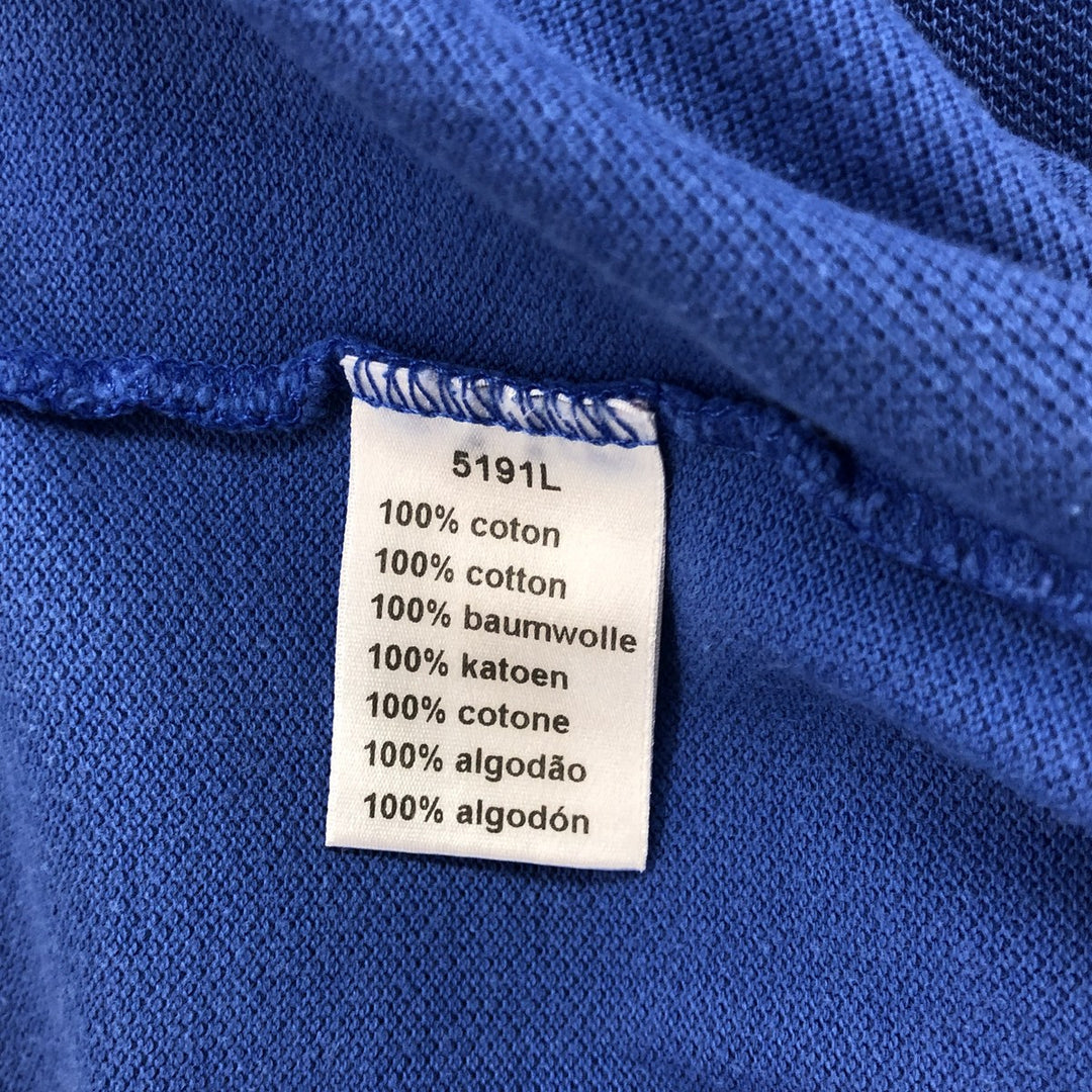 Lacoste LACOSTE Short Sleeve Polo Shirt No. 7 Men's XXL cotton blue type Vintage Second Hand