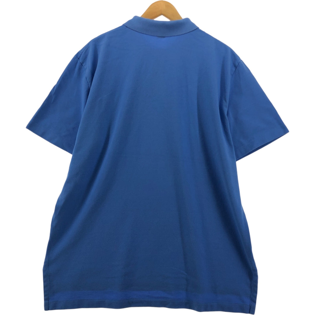 Ralph Lauren POLO by Ralph Lauren short sleeve polo shirt, men's XL size cotton Blue type light blue Vintage Second Hand