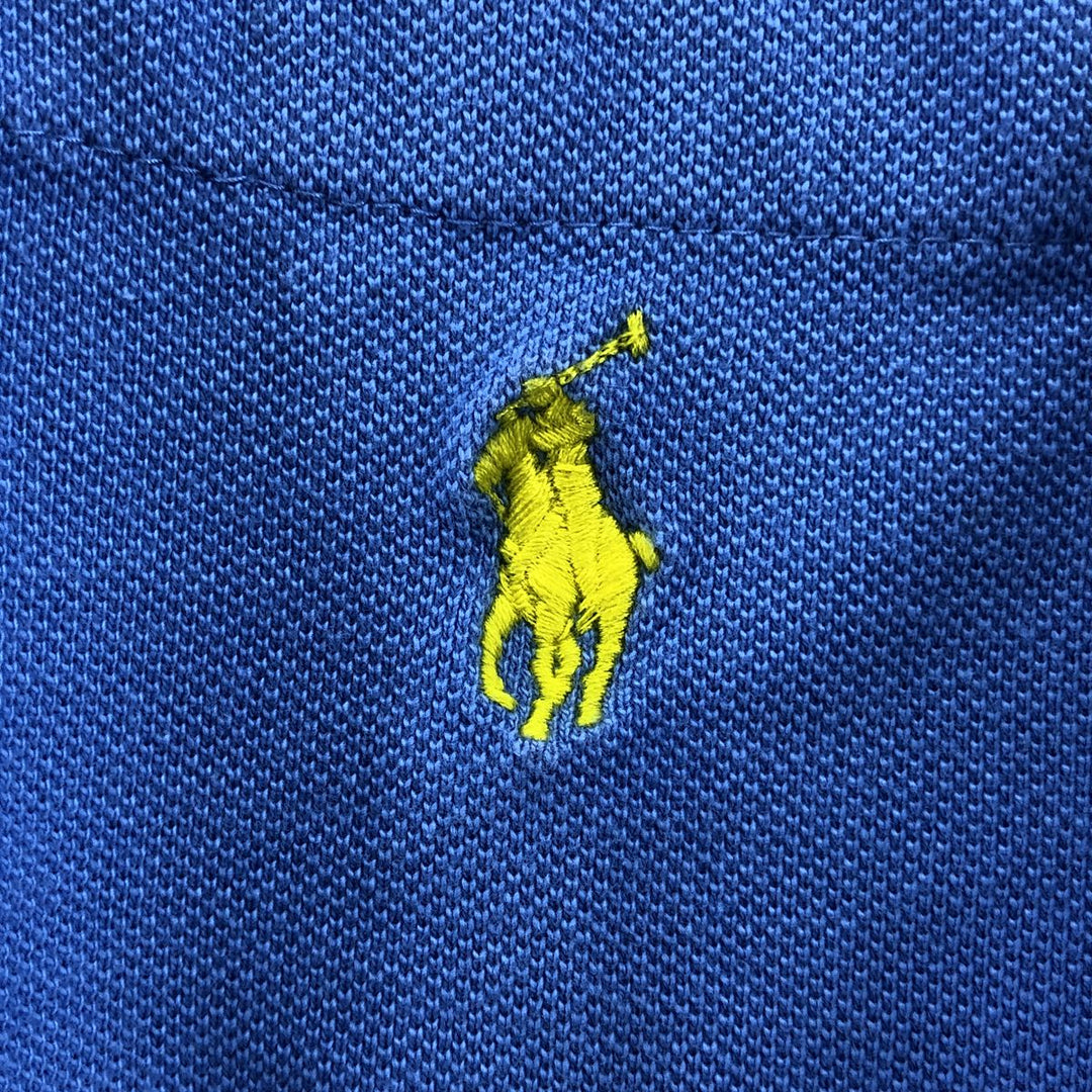 Ralph Lauren POLO by Ralph Lauren short sleeve polo shirt, men's XL size cotton Blue type light blue Vintage Second Hand