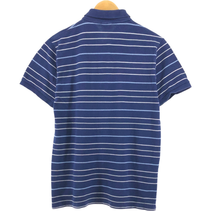 Lacoste LACOSTE Short Sleeve Striped Polo Shirt Size 5 Men's L cotton Navy blue Vintage Second Hand