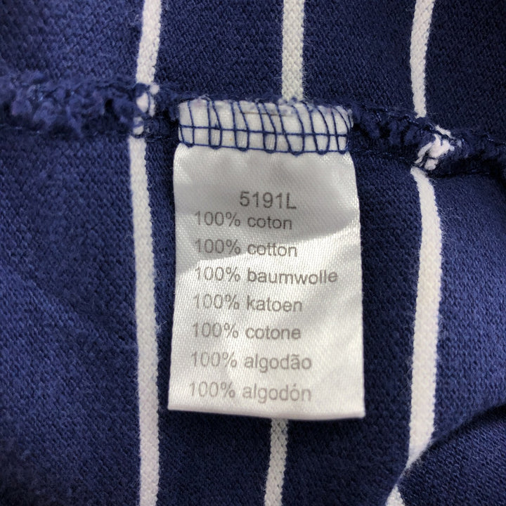 Lacoste LACOSTE Short Sleeve Striped Polo Shirt Size 5 Men's L cotton Navy blue Vintage Second Hand