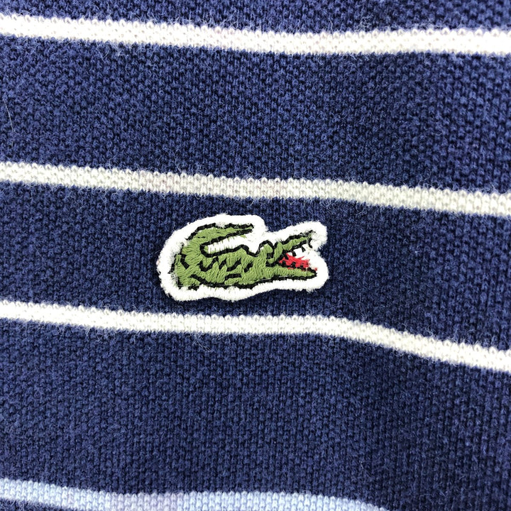 Lacoste LACOSTE Short Sleeve Striped Polo Shirt Size 5 Men's L cotton Navy blue Vintage Second Hand