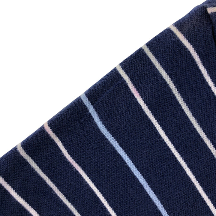 Lacoste LACOSTE Short Sleeve Striped Polo Shirt Size 5 Men's L cotton Navy blue Vintage Second Hand