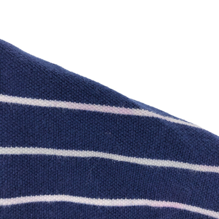 Lacoste LACOSTE Short Sleeve Striped Polo Shirt Size 5 Men's L cotton Navy blue Vintage Second Hand