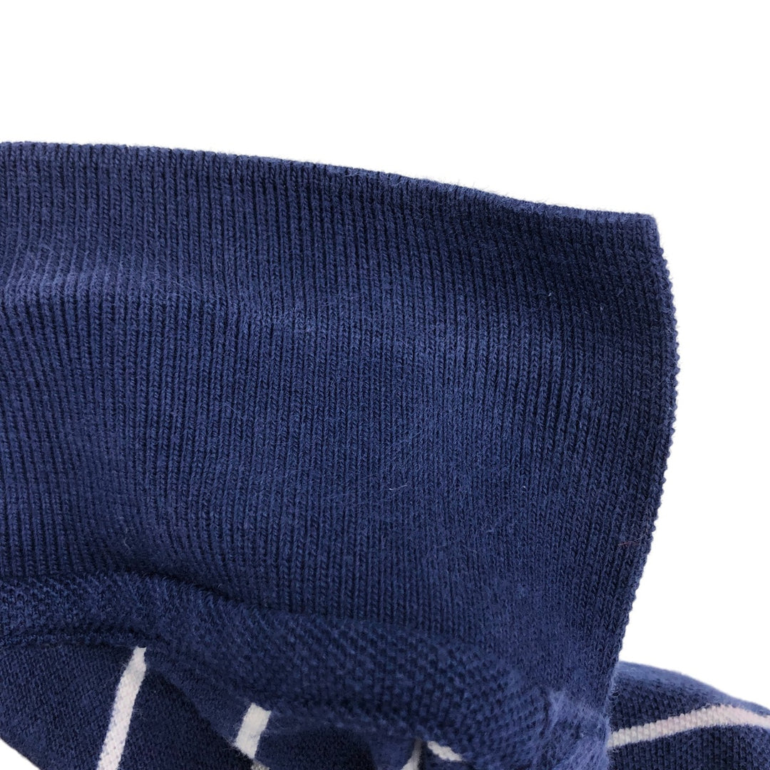 Lacoste LACOSTE Short Sleeve Striped Polo Shirt Size 5 Men's L cotton Navy blue Vintage Second Hand