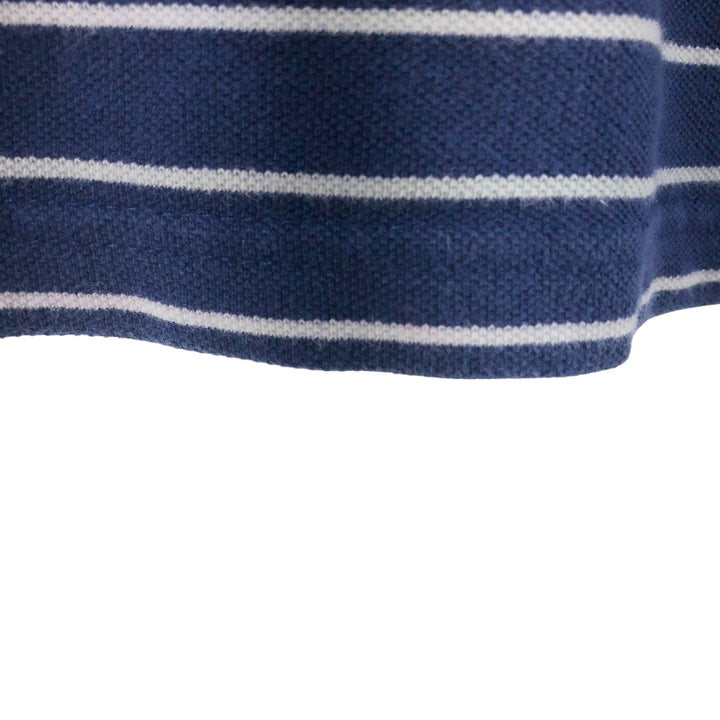 Lacoste LACOSTE Short Sleeve Striped Polo Shirt Size 5 Men's L cotton Navy blue Vintage Second Hand