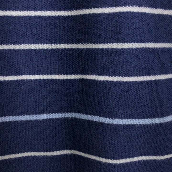 Lacoste LACOSTE Short Sleeve Striped Polo Shirt Size 5 Men's L cotton Navy blue Vintage Second Hand