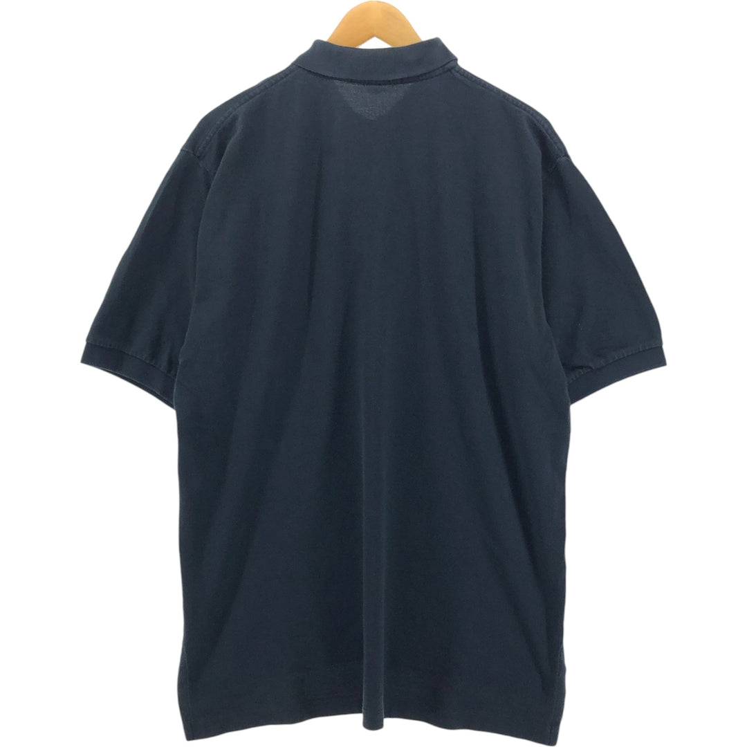 Ralph Lauren POLO by Ralph Lauren short sleeve polo shirt, men's XL size cotton black type Vintage Second Hand