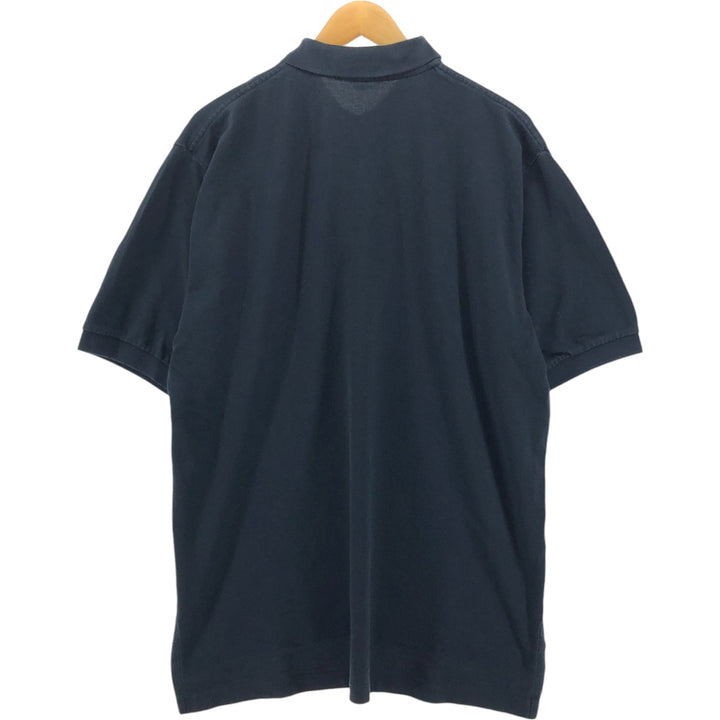 Ralph Lauren POLO by Ralph Lauren short sleeve polo shirt, men's XL size cotton black type Vintage Second Hand