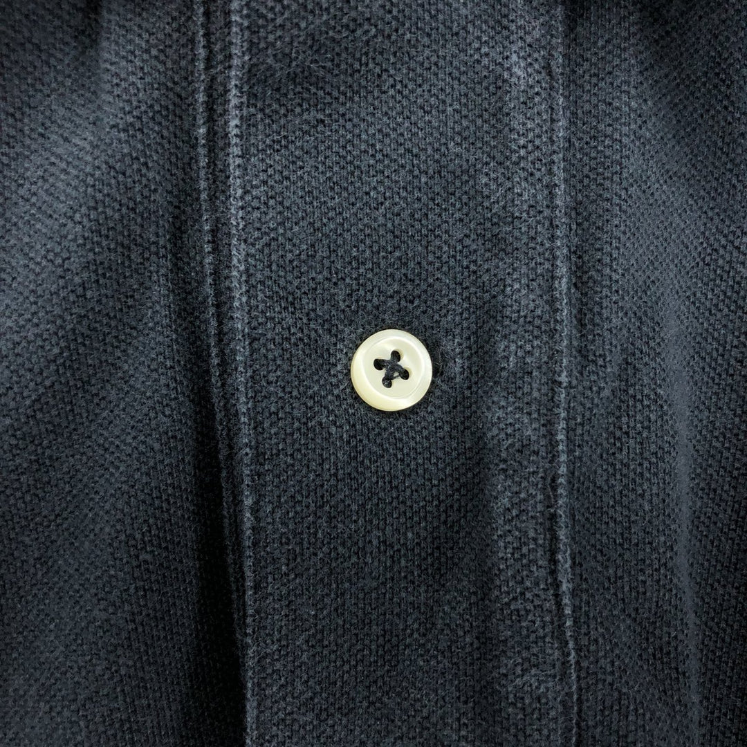 Ralph Lauren POLO by Ralph Lauren short sleeve polo shirt, men's XL size cotton black type Vintage Second Hand