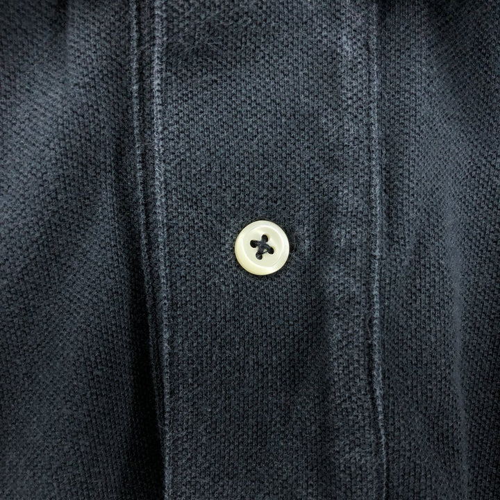 Ralph Lauren POLO by Ralph Lauren short sleeve polo shirt, men's XL size cotton black type Vintage Second Hand