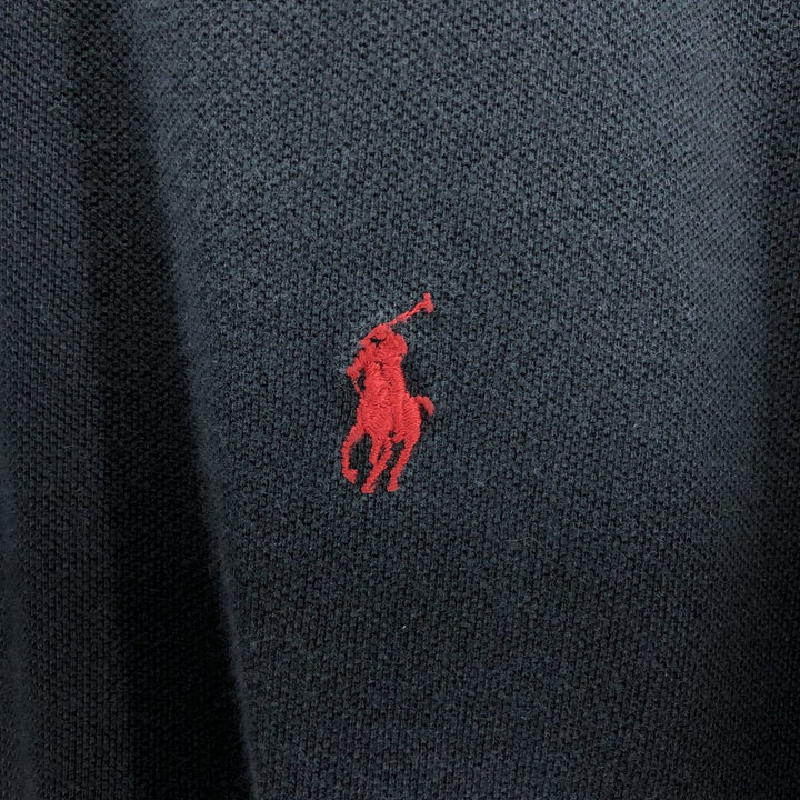Ralph Lauren POLO by Ralph Lauren short sleeve polo shirt, men's XL size cotton black type Vintage Second Hand