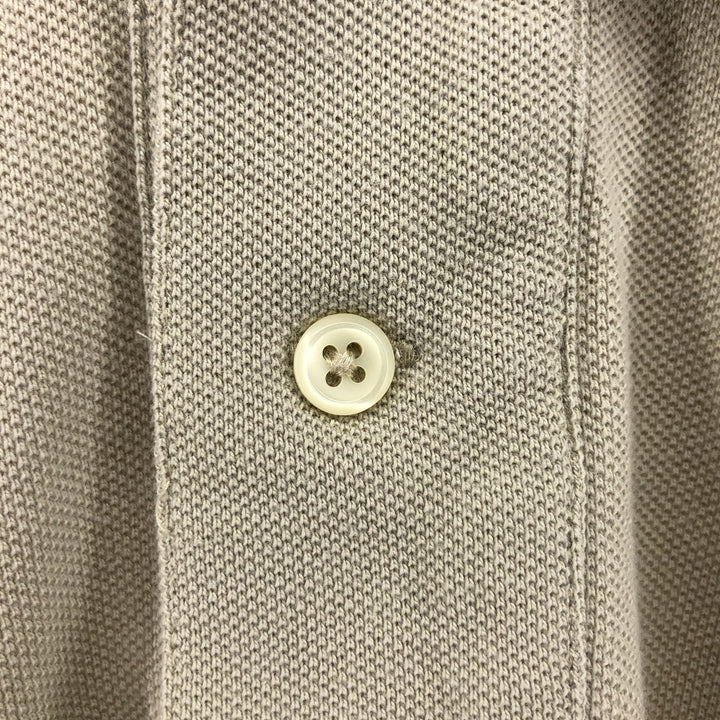 Ralph Lauren POLO by Ralph Lauren short sleeve polo shirt, men's size L cotton Khaki type beige Vintage Second Hand