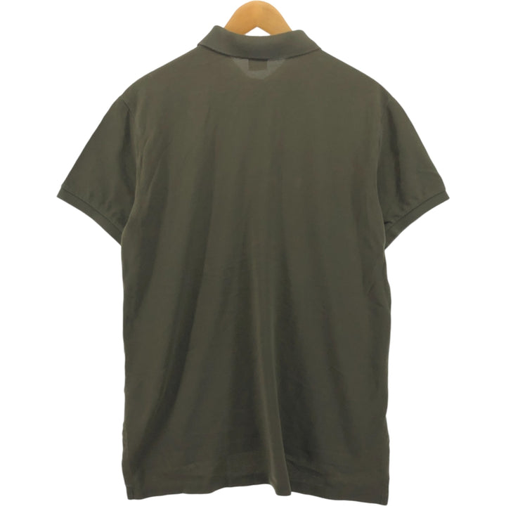 Ralph Lauren POLO by Ralph Lauren CUSTOM FIT short sleeve polo shirt, men's size L cotton Khaki type sage green Vintage Second Hand