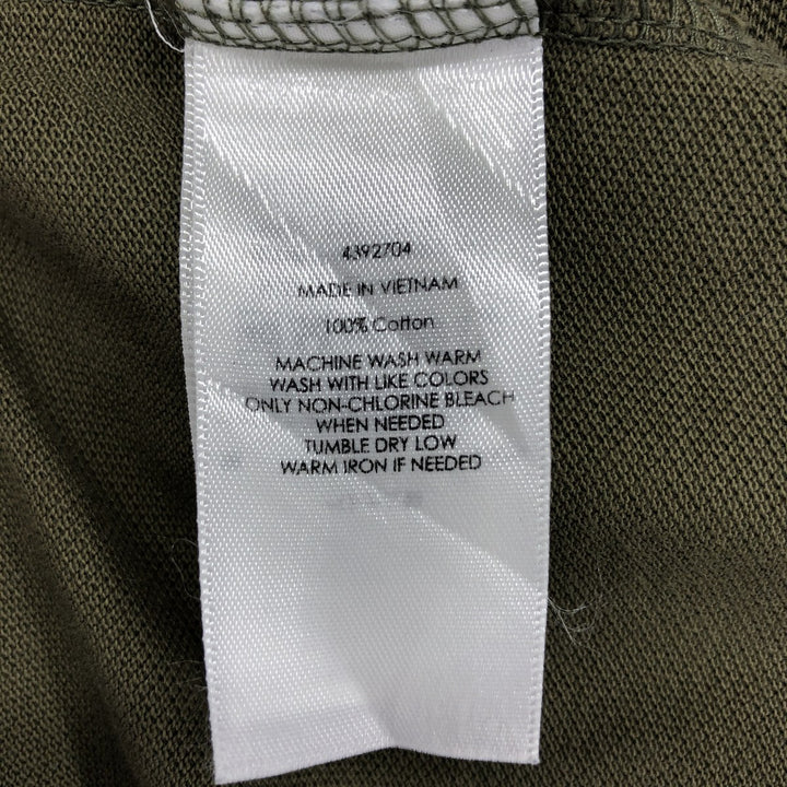 Ralph Lauren POLO by Ralph Lauren CUSTOM FIT short sleeve polo shirt, men's size L cotton Khaki type sage green Vintage Second Hand