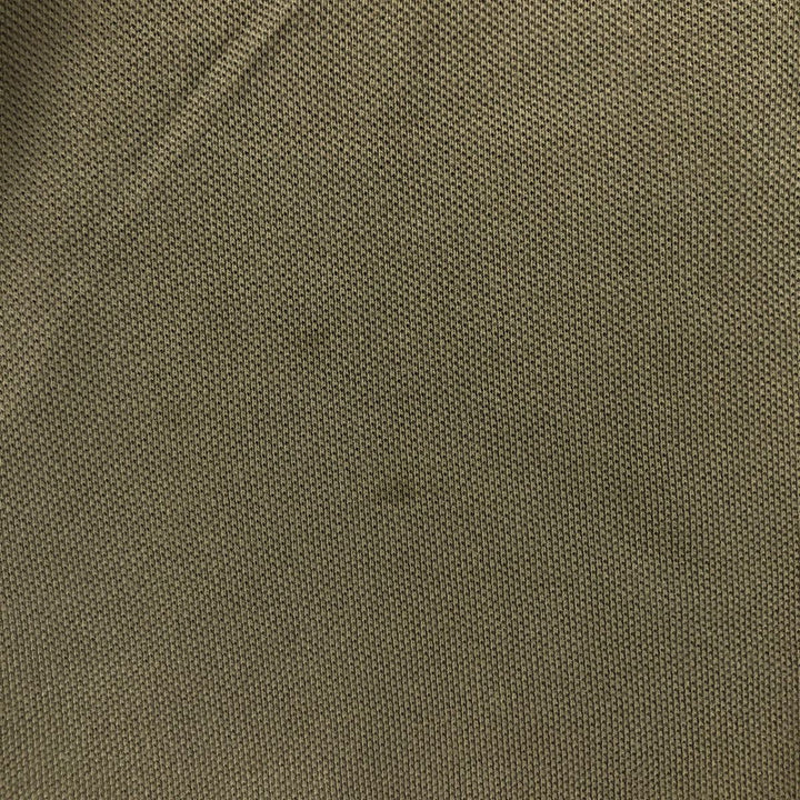 Ralph Lauren POLO by Ralph Lauren CUSTOM FIT short sleeve polo shirt, men's size L cotton Khaki type sage green Vintage Second Hand