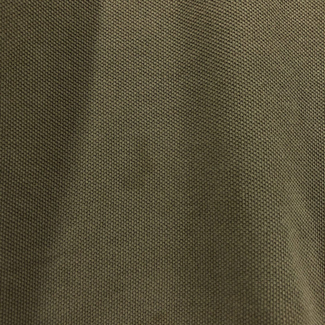 Ralph Lauren POLO by Ralph Lauren CUSTOM FIT short sleeve polo shirt, men's size L cotton Khaki type sage green Vintage Second Hand