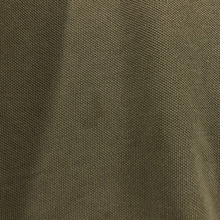 Ralph Lauren POLO by Ralph Lauren CUSTOM FIT short sleeve polo shirt, men's size L cotton Khaki type sage green Vintage Second Hand