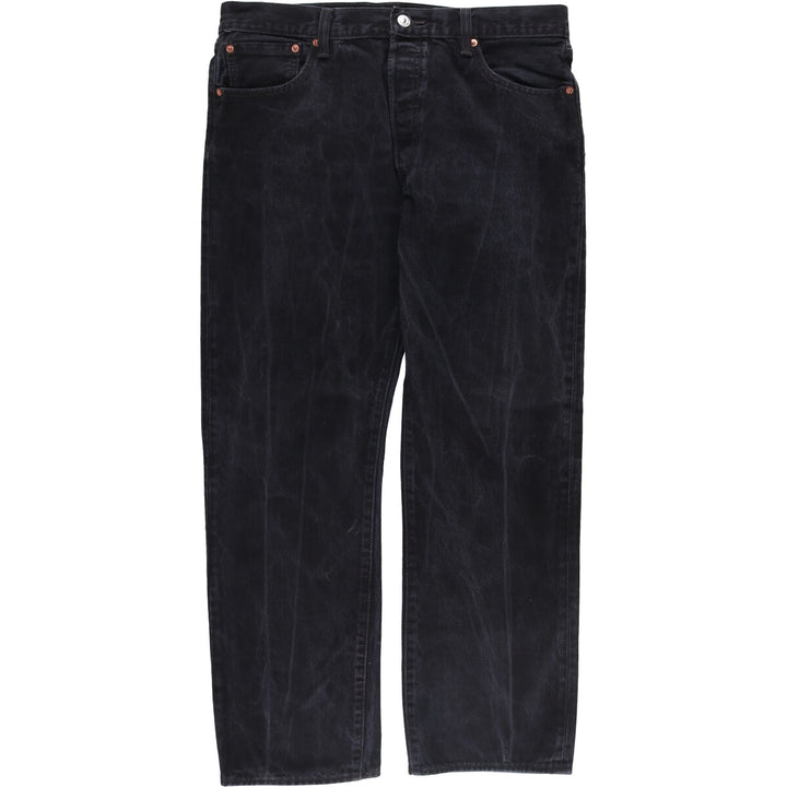 Levi's 501 Black Denim Straight Denim Pants Men's W36 cotton black type Vintage Second Hand