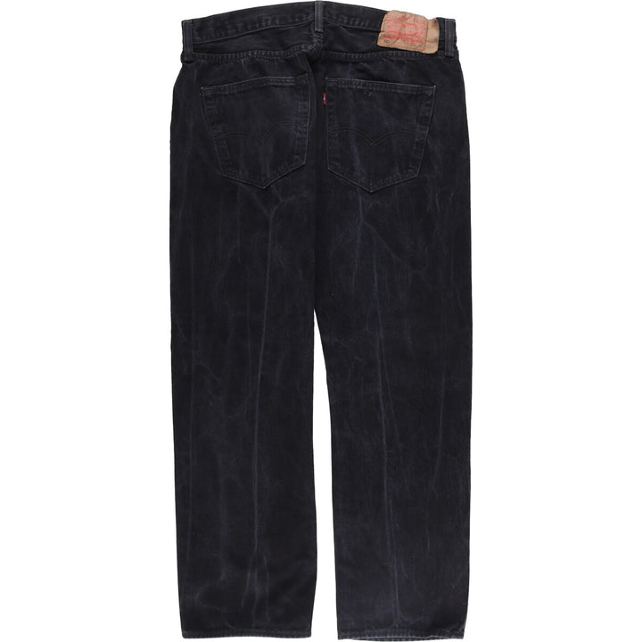 Levi's 501 Black Denim Straight Denim Pants Men's W36 cotton black type Vintage Second Hand