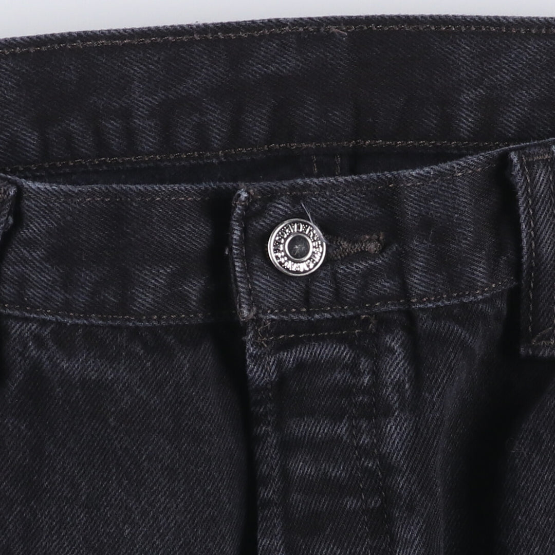 Levi's 501 Black Denim Straight Denim Pants Men's W36 cotton black type Vintage Second Hand