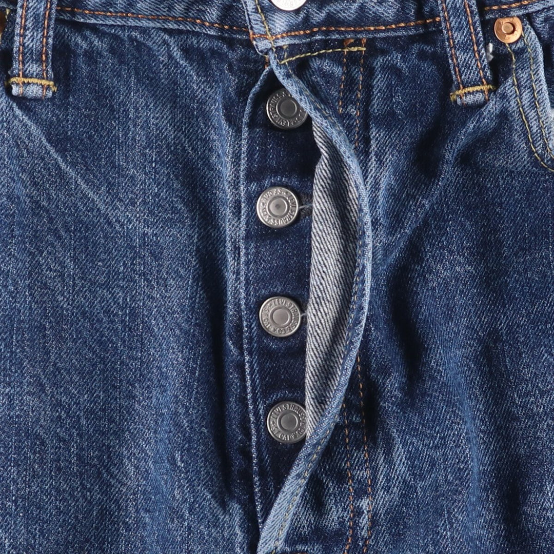 Levi's 501 straight denim pants for men, size W35 cotton Indigo Vintage Second Hand