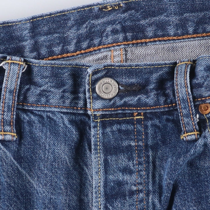 Levi's 501 straight denim pants for men, size W35 cotton Indigo Vintage Second Hand
