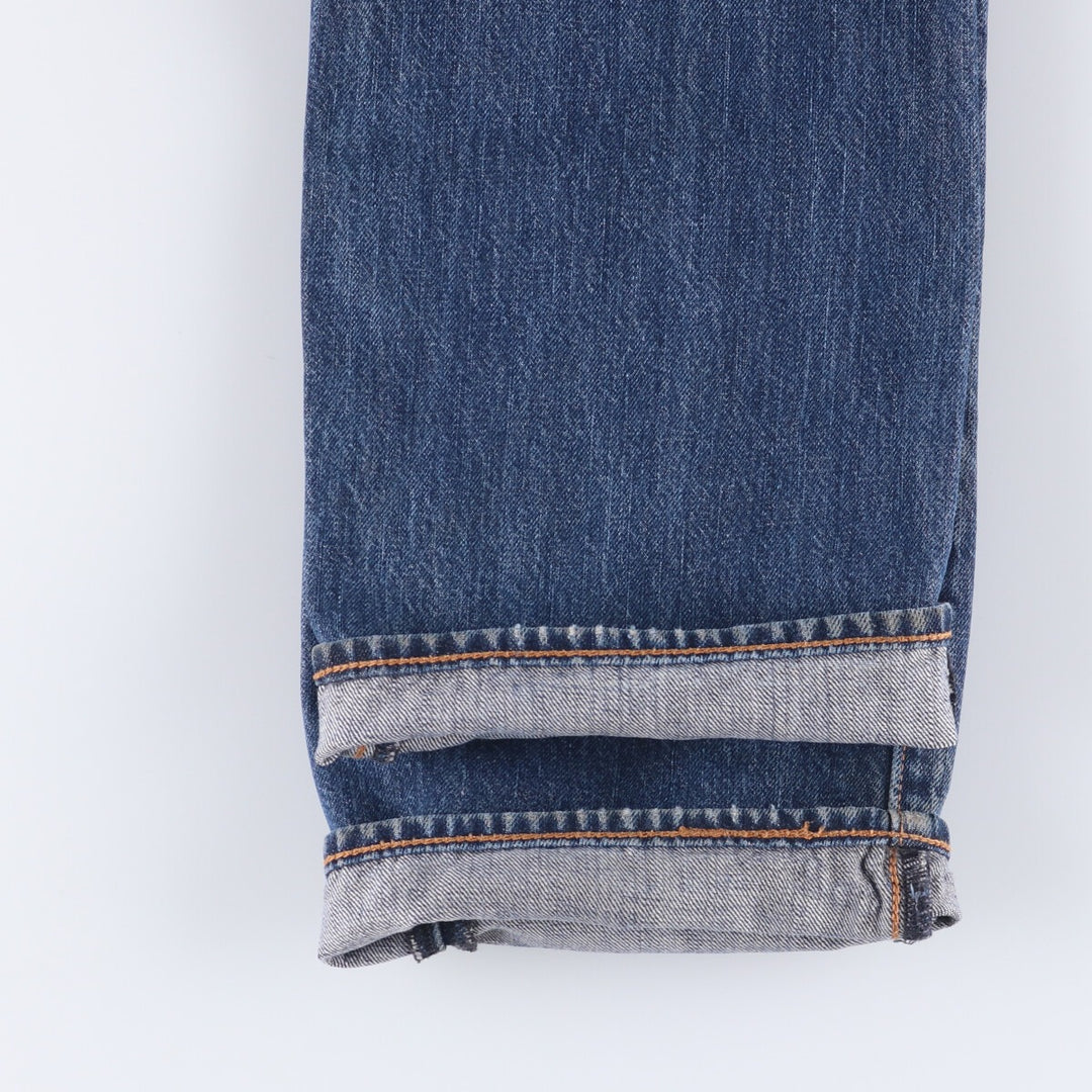 Levi's 501 straight denim pants for men, size W35 cotton Indigo Vintage Second Hand