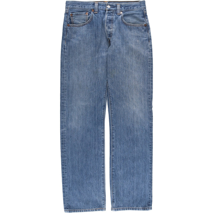 Levi's 501 straight denim pants for men, equivalent to w31 cotton blue type Vintage Second Hand